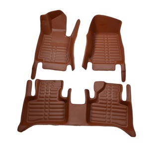 Tapis de sol de voiture 5D universels lavables et pressés à chaud, en cuir de luxe, tapis de voiture 3D imperméables, accessoires automobiles 2024 - Grande Vente - Product Image 1