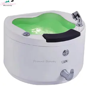wholesale Acrylic pedicure spa massage portable manicure foot bath basin with drain