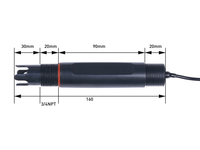 Sensor pH industri MODBUS-RTU RS485 & 0 ~ 2V tegangan Analog (S-pH-01A) V2.0