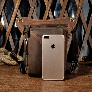 Boshiho - Bolsa de Pierna de Cuero Genuino para Hombre y Mujer, Riñonera para Motocicleta, Bolsa de Herramientas de Cuero Personalizada para Senderismo - Product Image 5