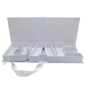 Caja de Regalo de Cartón con Forma de Letra BAE, Rellenable con Chocolate, para Baby Shower de Niño, Decorativa con Flores Dulces, para Tía o Amante - Product Image 5