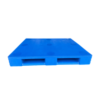 Palette en plastique robuste 1200x1000mm HDPE Euro Pallet avec renfort en acier pour stockage en entrepôt et rayonnage