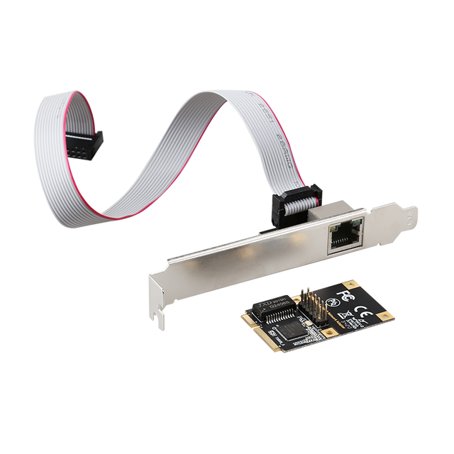 Mini PCIe 1G Giga Lan Card Internal Wired Ethernet Controller with 1* RJ45 Port for Intel I210 Chip Desktop Use in Stock