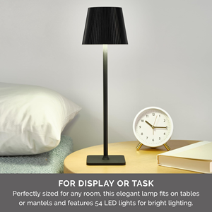 Portable Rechargeable <b>Table</b> Lamp Portable <b>LED</b> Desk Lamp Operated 3 Color Stepless Dimming up for Cafe Bedroom Bars Outdoor - Product Image 4