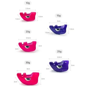 10g 15G 20g 25g 30g Camarón de madera para Tip Run Egi <span class=keywords><strong>Oh</strong></span> Tr Sinker Peso Dd Squid Cabeza Prensado Pesca Calamar Jig - Product Image 1