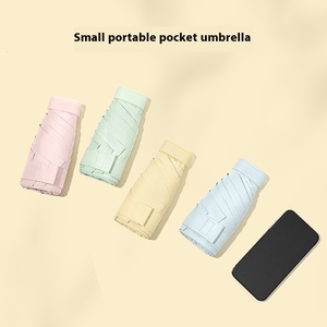 Parapluie de voyage portable moderne manuel mini 5 plis en tube de fer, protection <span class=keywords><strong>solaire</strong></span> UV double usage, idéal pour la publicité et les cadeaux, vente en gros - Product Image 3