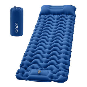 Легкий складной современный одиночный кемпинговый надувной матрас, встроенный насос, водостойкий, Сращивание, домашняя мебель - Product Image 6