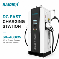 Station de recharge rapide pour voitures électriques HAIDIRA 40 kW à 480 kW, CCS2 avec système de gestion des câbles et bras assisté
