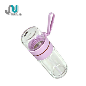 Coffret Cadeau d'Entreprise Personnalisé & Gobelet en Verre Borosilicate Double Paroi & Ventilateur, Séparation Thé-Eau & Coffret Cadeau - Product Image 3