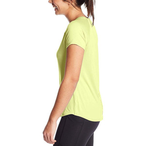 T-shirt en coton pour femme, logo personnalisé, couleur unie, qualité supérieure, nouveau design, vêtements décontractés, prix de gros, t-shirts de sport à manches courtes vierges - Product Image 5