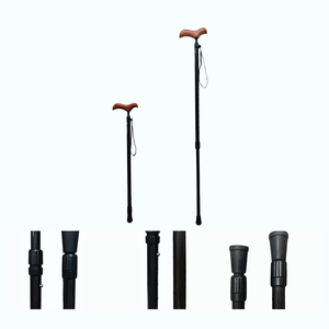 Bâton de <span class=keywords><strong>marche</strong></span> télescopique réglable en fibre de carbone, adapté à la <span class=keywords><strong>marche</strong></span> nocturne et à la randonnée en plein air - Product Image 2