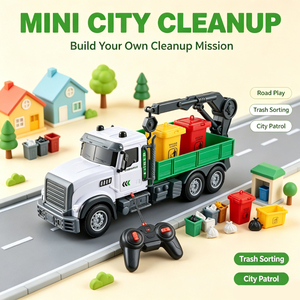 Lucky Toys Veicolo <span class=keywords><strong>Giocattolo</strong></span> RC per la Protezione Ambientale Urbana, <span class=keywords><strong>Camion</strong></span> <span class=keywords><strong>Giocattolo</strong></span> a Inerzia per il Trasporto e l'Aspirazione di Acque Reflue - Product Image 1