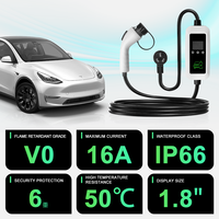 Chargeur EV portable de haute qualité Mode 2, vente en gros, chargeur intelligent IP66 avec prise GB/T 2 et lumière LED, compatible avec BYD