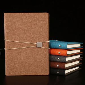 Office School Supplies Business, Pu Leather <b>Journals</b> Notebooks A5 Agenda Planner With Pen Holder/ - Product Image 1