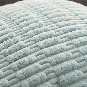 Corduroy Decorative Throw Pillow Covers 18x18 Inch Soft Boho Striped Pillow Covers Modern Farmhouse Home Decor for Sofa - Product Image 3