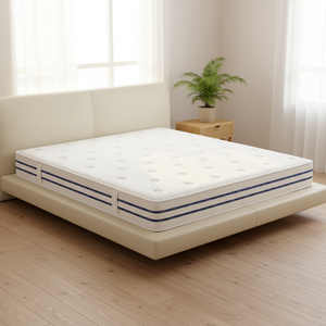 Matelas roulé compressé sous vide, hybride ressorts ensachés et mousse à mémoire de forme gel, taille King, pour appartement, livré en boîte - Product Image 2