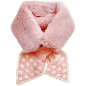 Детский шерстяной шарф осень-зима вязаный ветрозащитный и теплый