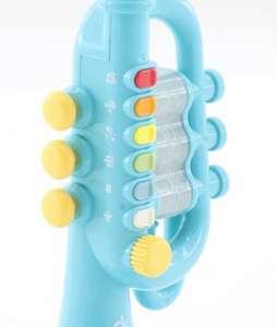 ทรัมเป็ตของเล่นดนตรีสำหรับเด็ก: เครื่องมือจำลองพร้อมดนตรีและไฟ-สีแดงบีโกเนีย - Product Image 4