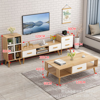 Vente en gros de table de rangement de salon personnalisée armoire de rangement domestique en bois table basse meuble TV