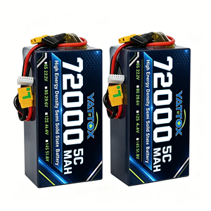 Batería de estado semisólido 6S 12S de 72000mAh para misiones de drones de detección, exploración y topografía - Product Image 1
