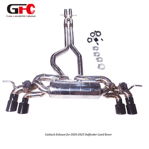 Tubos de escape Catback de alto rendimiento para Land Rover <span class=keywords><strong>Defender</strong></span> 2020 2025-110 Sistema de escape de sonidos deportivos con Valvetronic 5,0 - Product Image 1