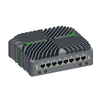 Komputer industri rel Din ukuran kecil Ultra Core, prosesor I5 125u 8x LAN tipe-c 2 * DDR5 5600 Slot memori Firewall PC Mini