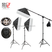 Équipement de Studio Photo Professionnel en Gros Kit d'Éclairage avec Supports de Fond 2x3M, Fonds, Boîtes à Lumière et Parapluies