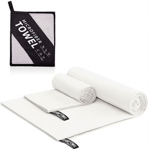 Serviette de sport en microfibre de velours double face, à séchage rapide, rafraîchissante, brodée, avec logo personnalisé et emballage en sac portable - Product Image 5