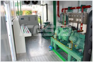 ICESTA Larga vida útil <span class=keywords><strong>Evergy</strong></span> Saving Alta productividad 90 toneladas Contenedor Flake Ice Plant con sistema automático de entrega de hielo - Product Image 3