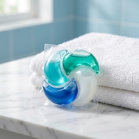 OEM ODM Capsules de lessive 12g 4 en 1, nettoyage puissant, parfum Ocean Fresh, formule hypoallergénique, échantillons gratuits, capsules de lavage
