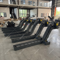 Convoyeur à plaques en acier inoxydable à entraînement motorisé, certifié ISO 9001:2015, d'occasion, à économie d'énergie, type chaîne, réglable