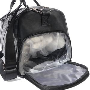 Sac de voyage en PU pour homme, grande capacité, personnalisable, vente en gros, sac à bandoulière portable, sac de sport, motif à carreaux, sac de sport tendance - Product Image 4