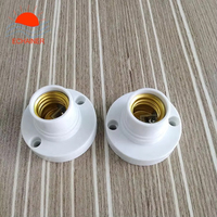 Douille de lampe E14 en plastique à prix d'usine, adaptateur de base de lampe E14, support de lampe E14