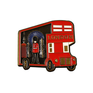 Aimant de réfrigérateur <span class=keywords><strong>en</strong></span> métal professionnel, motif <span class=keywords><strong>Bus</strong></span> de <span class=keywords><strong>Londres</strong></span>, Souvenir de plantes, du Royaume-Uni (Écosse, Galles), fabriqué au Zhejiang - Product Image 6