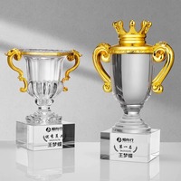 Fabricant de trophées Or Argent Cuivre Coupe de cristal Trophée Sports Awards Trophée de cristal Champion Cup Awards MH-NJ00767