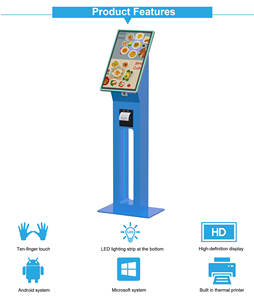 18.5 "21.5" Stand au sol Terminal libre-service Kiosque Check Out Totem Commande Kiosques de <span class=keywords><strong>paiement</strong></span> Utilisation au restaurant - Product Image 6