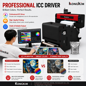 KONGKIM USA Solución Integral de Impresión DTF, Impresora DTF para Camisetas de 12/24 Pulgadas, Cabezal XP600 I3200, Colores Vibrantes, Controlador ICC Profesional - Product Image 2
