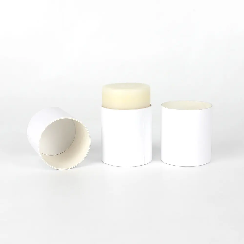 45ml Custom biodegradable recyclable replacement Lip balm deodorant stick container paper core inner tube