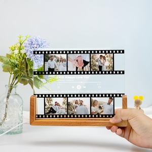 U-shape <b>Led</b> Base Wood Lamp Base Stand for Acrylic and Plexiglass Wooden Base with <b>Led</b> <b>Light</b> and Acrylic 3d Acrylic Lamp - Product Image 1