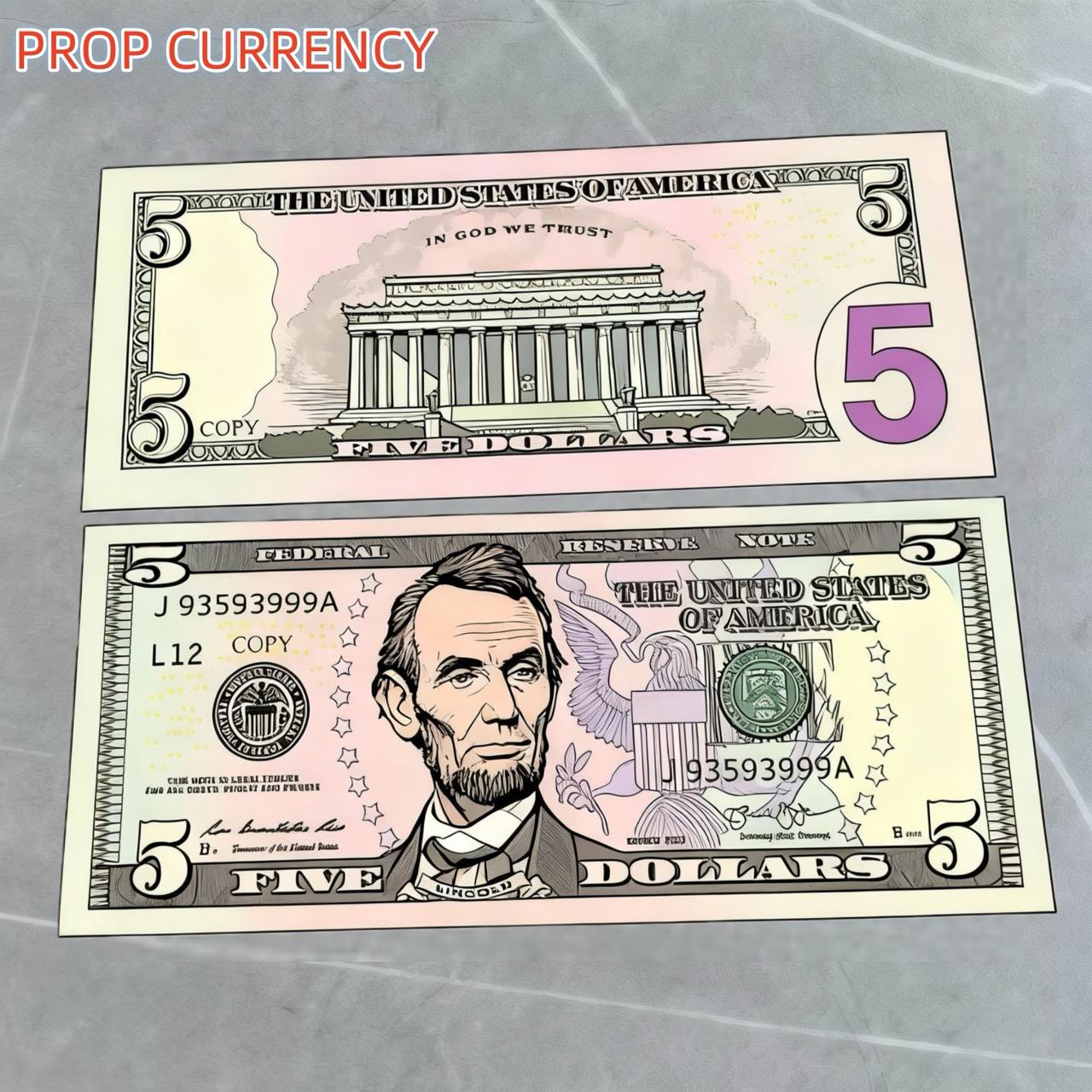 Multi color R- 5 dollar (1pack=100pcs)