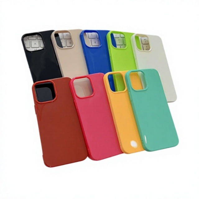 Fluorescent Jelly TPU for 13/14/15 Compatible Thickened Shockproof Ins Style Phone Case