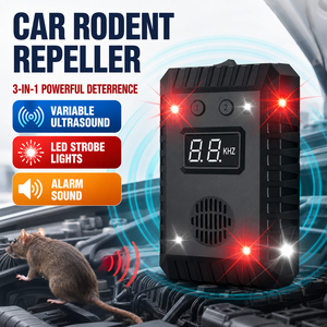 Répulsif à ultrasons pour voitures SJZ, détecteur de vibrations, dissuasion électronique contre les rongeurs et les martres - Product Image 1
