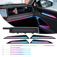 Kit d'éclairage ambiant dynamique SJC Starlight pour Volkswagen Tayron L modèles 2025-2026, éclairage ambiant LED pour voiture avec symphonie de 64 couleurs