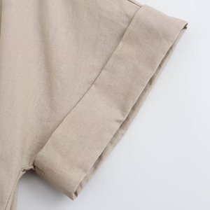 TAOP&ZA 2026 <span class=keywords><strong>Abito</strong></span> <span class=keywords><strong>Camicia</strong></span> <span class=keywords><strong>Midi</strong></span> da Donna Primavera Nuovo Stile con Colletto e Cintura Manica Corta 8372101 8372102 - Product Image 4