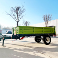 Offre Spéciale tracteur de style européen utilisation hydraulique 3ton ferme résistante inclinant l'arrière et le basculement latéral de remorque