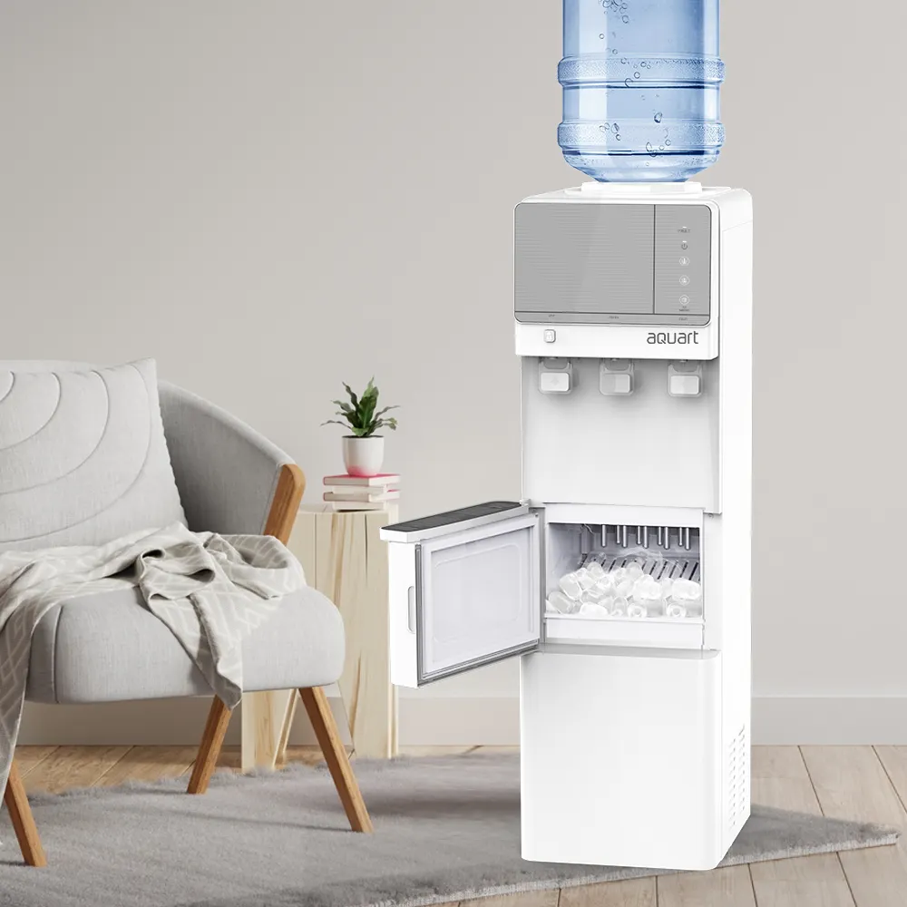 Máquina dispensadora de agua con fabricación de hielo y 3 opciones de temperatura