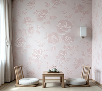 Papier peint moderne en PVC gaufré 3D, motif damassé noir argenté métallique, rose floral, pour salon, chambre à coucher, décoration d'hôtel