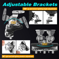 Support de montage universel pour phare LED de voiture, angle réglable à 180 degrés, vis de taille M10, pour barre avant de voiture