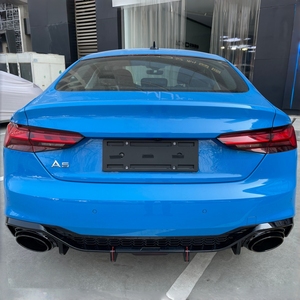 Nouveau diffuseur de pare-chocs arrière noir brillant <span class=keywords><strong>2021</strong></span> pour <span class=keywords><strong>Audi</strong></span> A5, aileron de spoiler avec embout d'échappement en acier inoxydable, lifting <span class=keywords><strong>RS5</strong></span>-R - Product Image 4