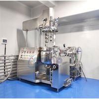 Cuve d'émulsification et d'homogénéisation sous vide 50L à chauffage électrique pour crème cosmétique, mélangeur homogénéisateur sous vide pour crème visage